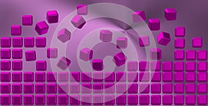 Dawn behind the violet wall