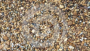 Abstract scene of Many color Rock or mini Stone on the Ground Texture Background