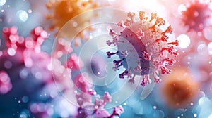 Abstract Science: Contributor\'s Portfolio of Vibrant Virus Microscopy