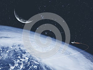 Abstract science and exploration backgrounds.