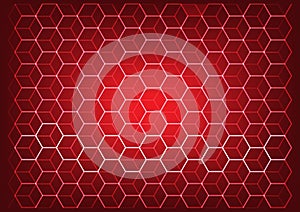 Abstract science and technology concept with hexagonal elements background