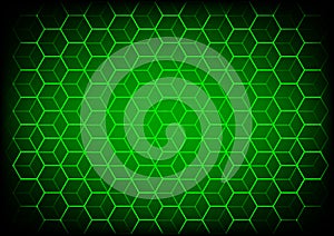 Abstract science and technology concept with hexagonal elements background