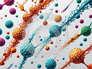 Abstract Scientific Background Design A Modern Visual Representation of Complex Data and Concepts for Scientific