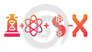 Abstract Scientific Symbols Vector Set, vector design Generative AI