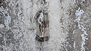Abstract scratch grunge gray concrete wall texture with peeling paint