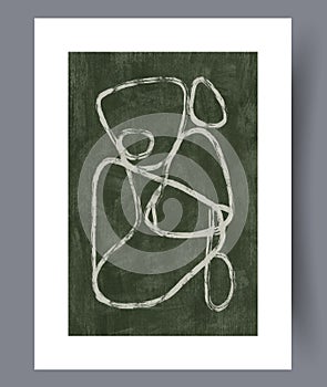 Abstract scribble chaotic postmodernism wall art print