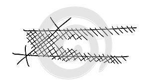 Abstract Scribble or Crosshatch Texture, vector design Generative AI