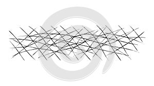 Abstract Scribble Line Pattern Vector, vector design Generative AI