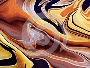 Abstract Scroll Turbulent Flow Background Fractal Art