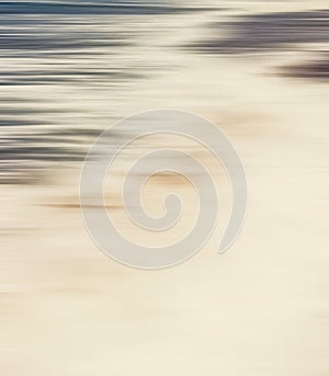 Abstract sea background, long exposure view of dreamy ocean coast in summer