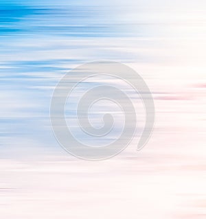 Abstract sea background, long exposure view of dreamy ocean coast in summer