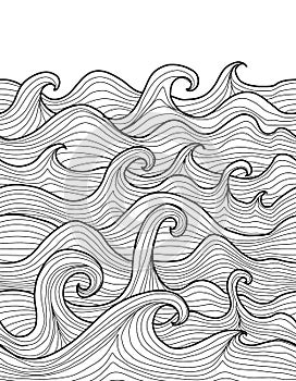 Abstract Sea Background. Seamless Pattern for your design