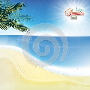 Abstract sea background with white sand.