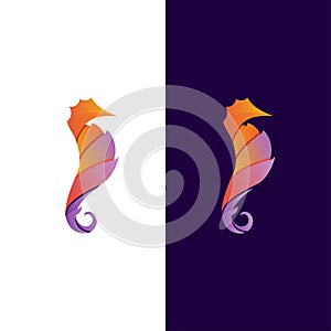 Abstract Seahorses Gradient