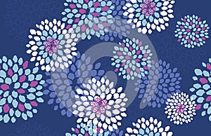 Abstract seameless floral pattern