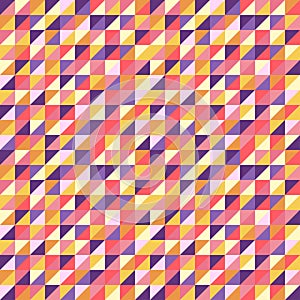 Abstract seamless background with colorful triangles. Vector illustration.