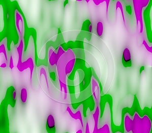 Abstract seamless background in green, white and pink colors