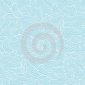 Abstract seamless background pattern made of hand drawn elements