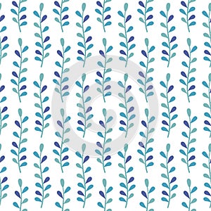 Abstract seamless background with plants