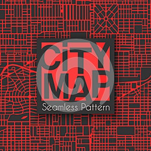 Abstract seamless city plan