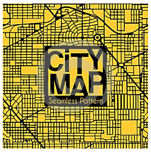 Abstract seamless city plan