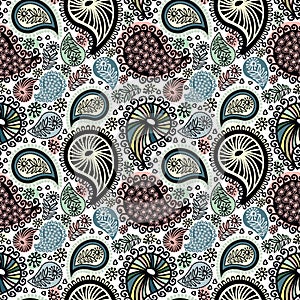 Abstract seamless doodle pattern