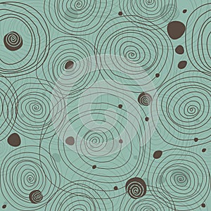 Abstract seamless doodle pattern