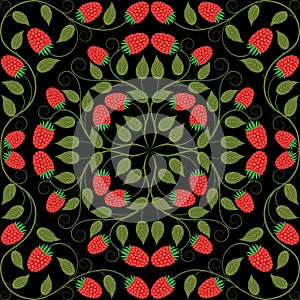 Abstract seamless floral pattern