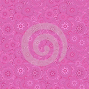 Abstract seamless floral pattern background design