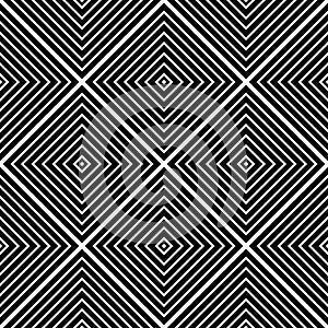 Abstract seamless geometric black checked pattern