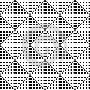 Abstract seamless geometric checked dots pattern and texture