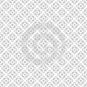 Abstract Seamless Geometric Checked Light Grey and White Pattern