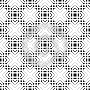 Abstract Seamless Geometric Checked Pattern and Texture