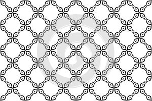 Abstract Seamless Geometric Checked Pattern