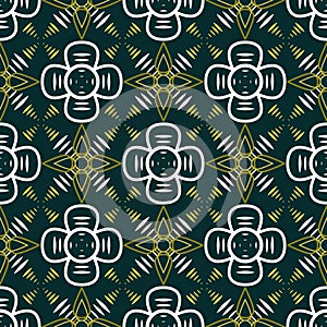 Abstract seamless geometric contrasty pattern