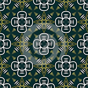 Abstract seamless geometric contrasty pattern photo