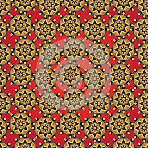 Abstract seamless geometric florals simple pattern background an photo