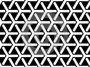 Abstract seamless geometric hexagons pattern and texture
