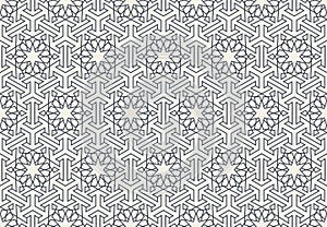 Abstract seamless geometric islamic wallpaper pattern