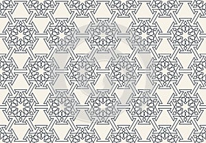 Abstract seamless geometric islamic wallpaper pattern