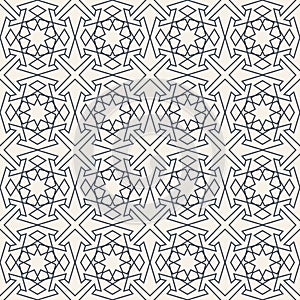 Abstract seamless geometric islamic wallpaper pattern