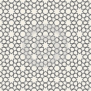 Abstract seamless geometric islamic wallpaper pattern