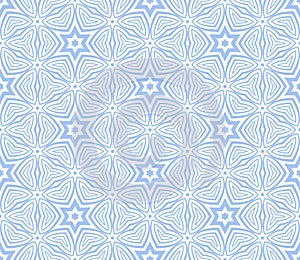 Abstract Seamless Geometric Light Blue and White Pattern