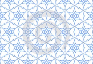 Abstract Seamless Geometric Light Blue and White Pattern