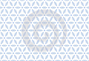 Abstract Seamless Geometric Pattern. Light Blue and White Texture