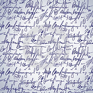 Abstract seamless hand write pattern