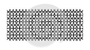 Abstract Seamless Interlocking Hexagon Pattern, vector design Generative AI