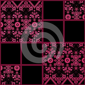 Abstract seamless lace floral pattern texture background