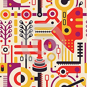 Abstract Seamless Modern Art Pattern for Cover Design