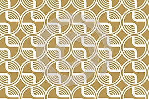 Abstract seamless modern luxury pattern. geometry circle seamless